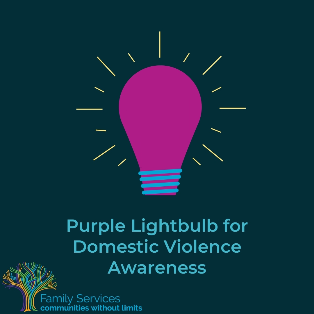 Purple Lightbulbs for Domestic Violence Awareness