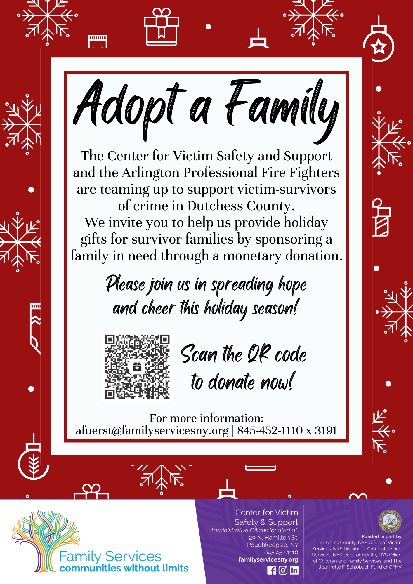 Adopt A Family For Christmas Flyer