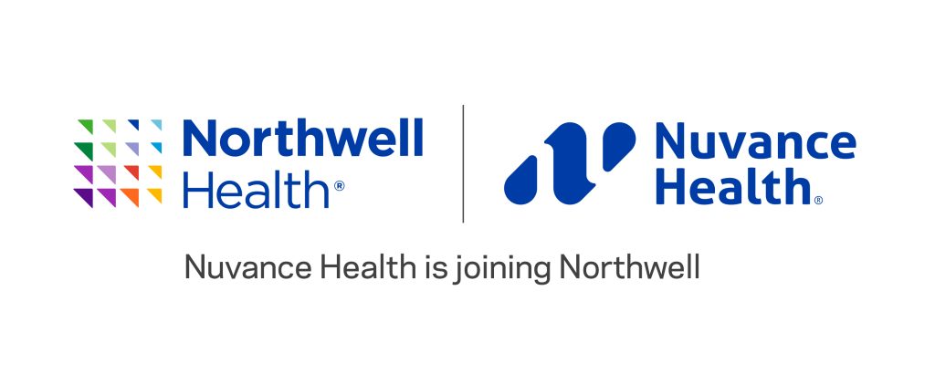 Northwell Health and Nuvance Health Lockup, text "Nuvance Health is Joining Northwell"